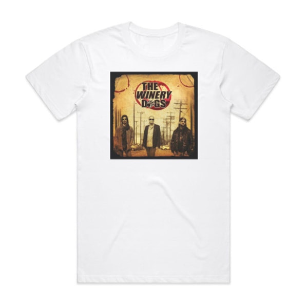 Winery Dogs The Winery Dogs 1 Album Cover T-Shirt Vit M