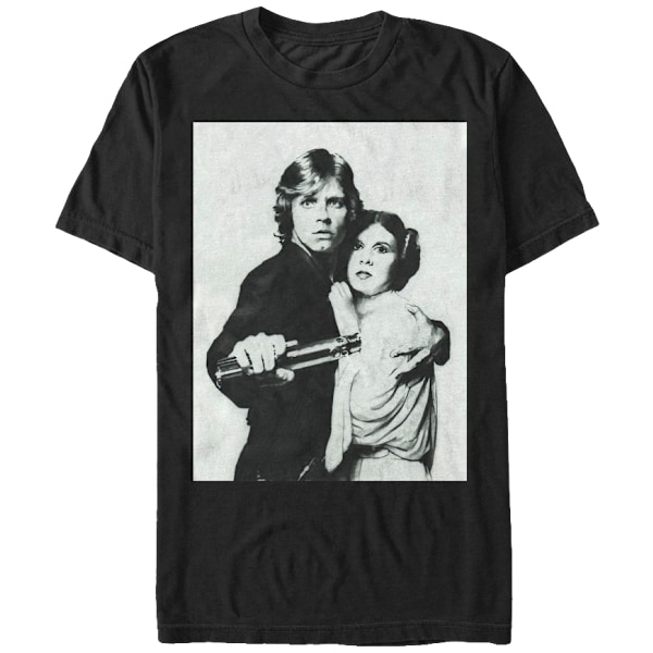Luke Skywalker og Prinsesse Leia Star Wars T-skjorte L
