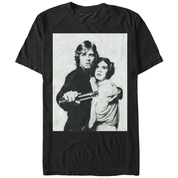 Luke Skywalker og Prinsesse Leia Star Wars T-skjorte XXXL