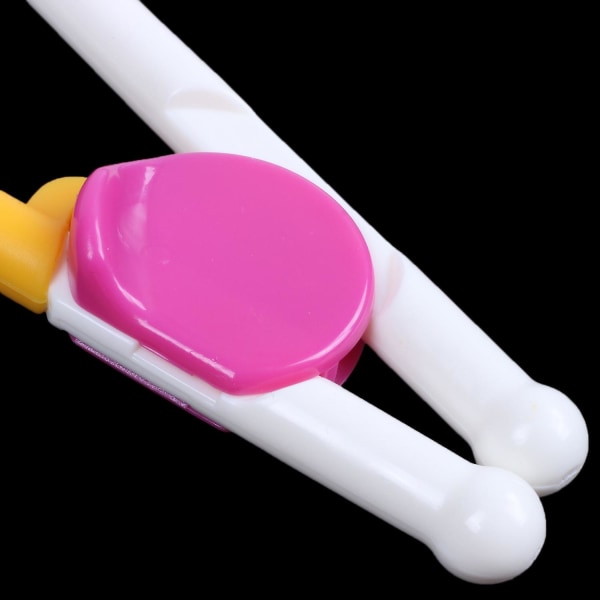 1 Par Barn Chopsticks Träning Assistent Lärning Lätt Att Använda Populär Färg: Rosa