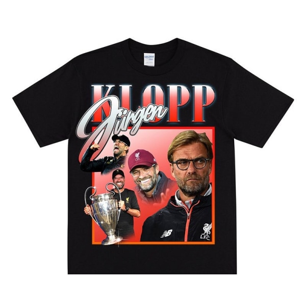JURGEN KLOPP Homage T-shirt för Liverpool supportrar Black L