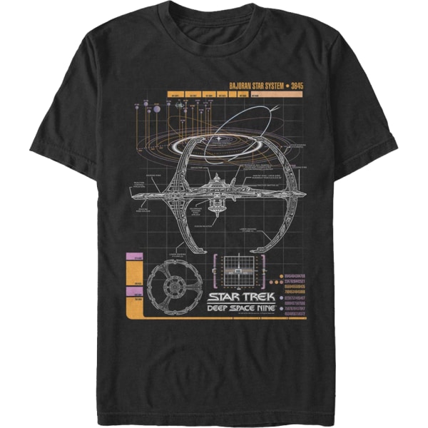Bajoran Star System Star Trek Deep Space Nine T-shirt L