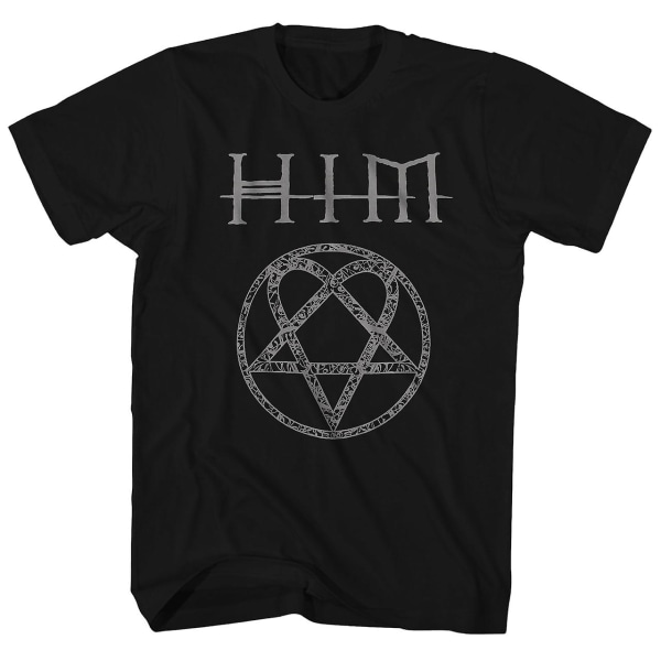 Him T Shirt Officiell Heartagram-logotyp HIM Shirt XXXL