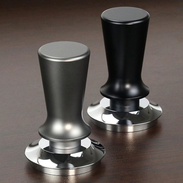 Fleksibel Pulverpresse i Rustfrit Stål Kaffehammer 58mm, Sort