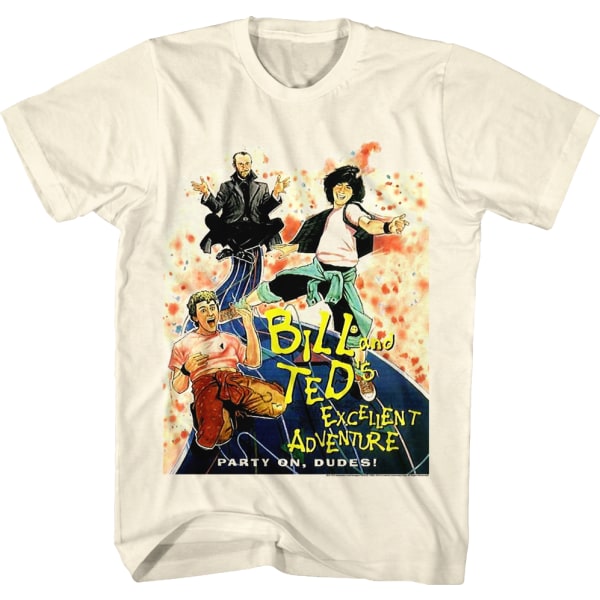 Party On Dudes Bill og Ted's Excellent Adventure T-shirt L