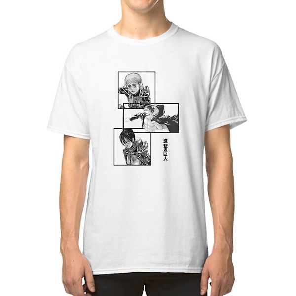 Angrep på Titan - Eren, Mikasa, Armin T-skjorte M