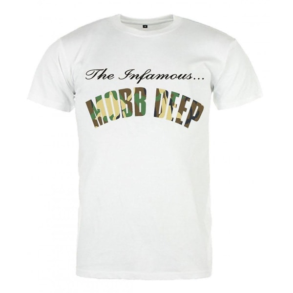 Mobb Deep T-Shirt Blanc Den berömda Mobb Deep Army L