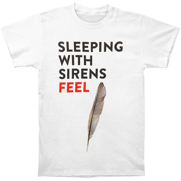 Sleeping With Sirens Detaljert Fjær T-skjorte M