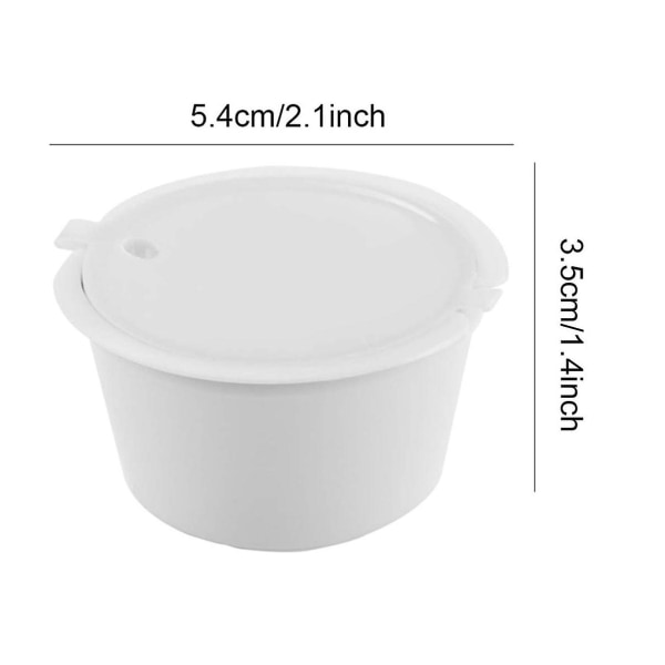 3 stk Kaffekapsler Påfyllbare Kaffekapsler Pods Gjenbrukbare Universelle Kaffe Filter med Skje b