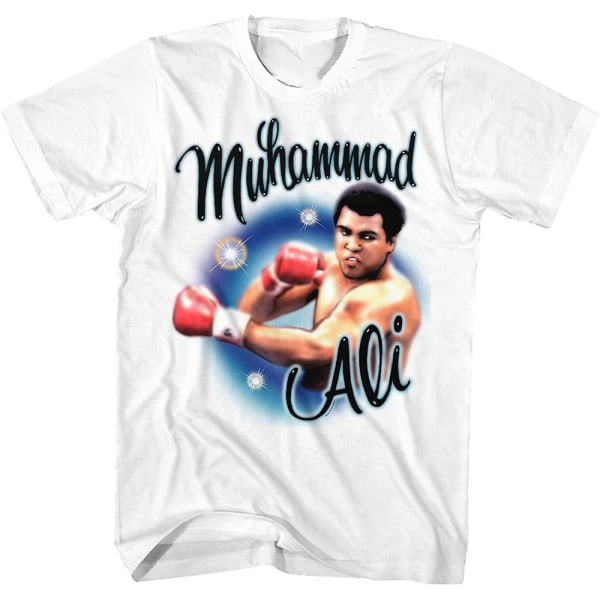 Airbrush Muhammad Ali T-paita XXL