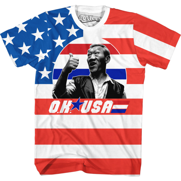 Amerikansk Flag OK USA Bloodsport T-shirt S