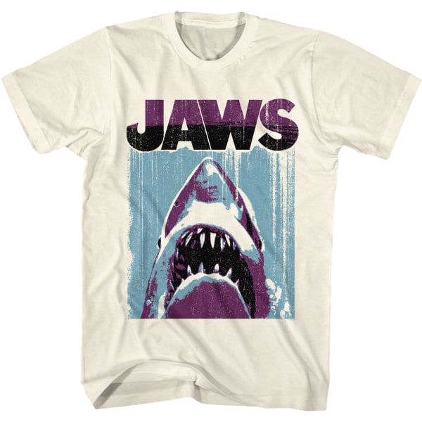 Brushstroke Poster Jaws T-paita XL