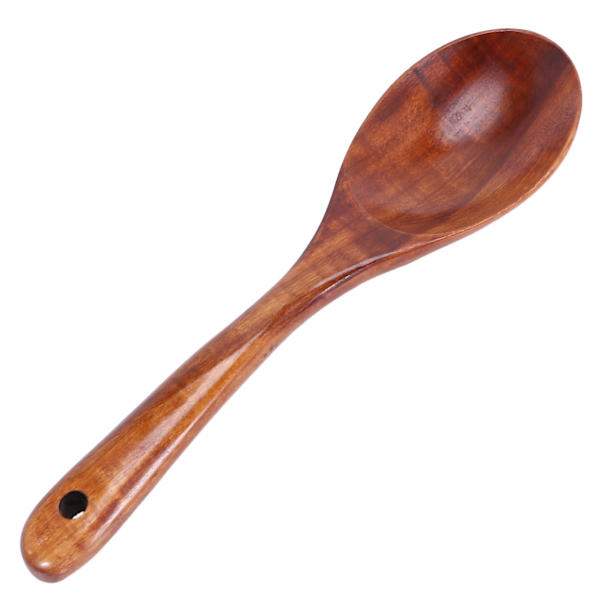 Träslevset för kök, Träsked Matlagning Naturlig Teak Kökspade Set