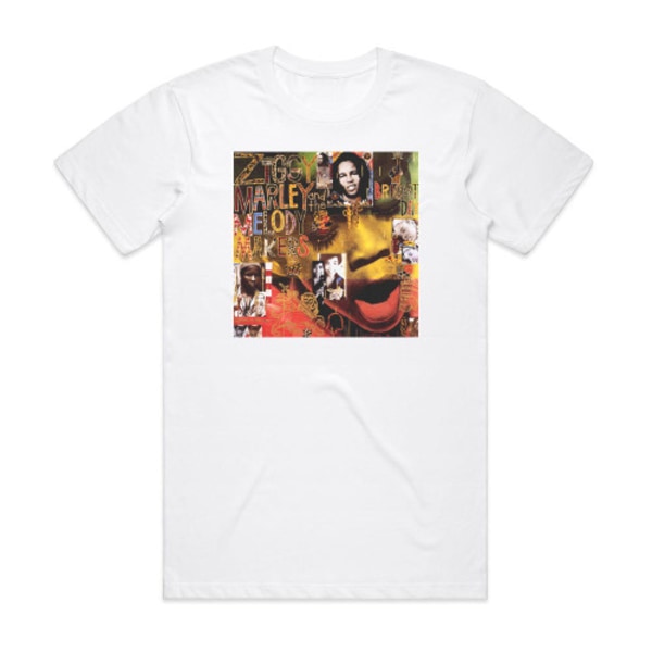 Ziggy Marley och The Melody Makers One Bright Day Album Cover T-Shirt Vit XXL