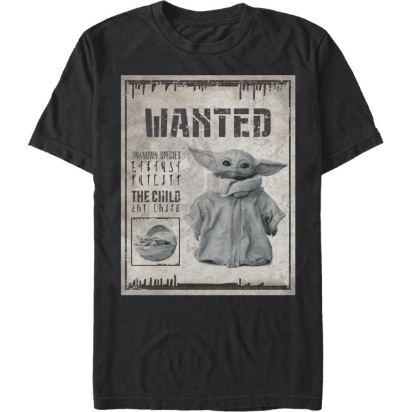 The Child Wanted Poster The Mandalorian Star Wars T-shirt L