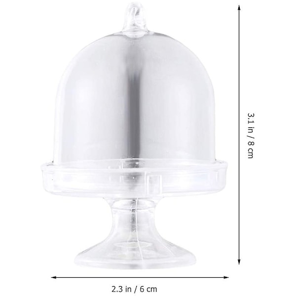 12 st Mini Kakställ Chokladkaka Godis Displaybräda med Lock för Födelsedag och Bröllop