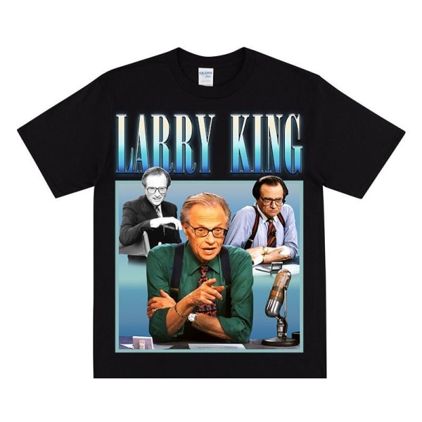 LARRY KING Hyllningströja för Män & Kvinnor Black S