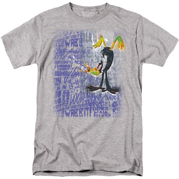 Psykedeelinen Daffy Duck Looney Tunes -T-paita S