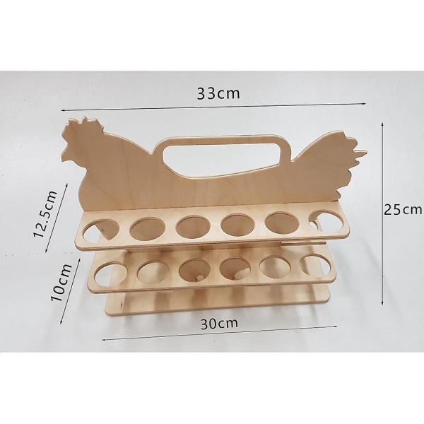 Egg Oppbevaringsboks Tre Eggbrett Stativ Oppbevaringsboks Egg Holder
