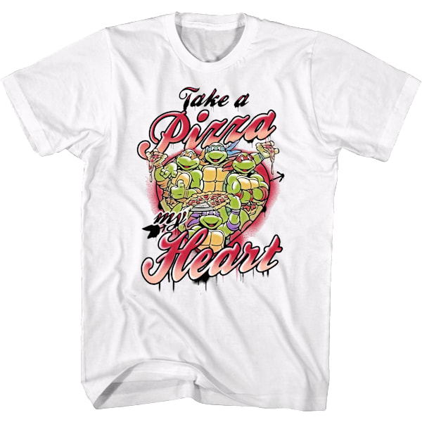 Tag en Pizza Mit Hjerte Teenage Mutant Ninja Turtles T-Shirt XXXL