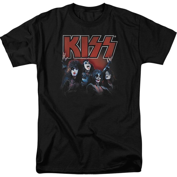 KISS gruppfoto T-tröja XXXL