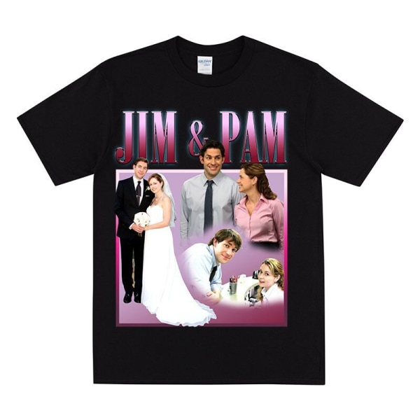 JIM & PAM Hyllest T-skjorte Black XXXL