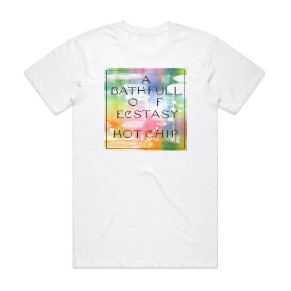 Hot Chip A Bath Full Of Ecstasy Album Cover T-shirt Vit XXXL