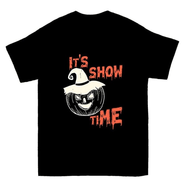 Rolig Halloween T-shirt med läskig pumpa XXL