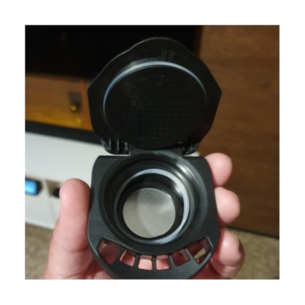 Kapseladapter omvandlar till kaffemaskin återanvändbar kaffekanna behållare + pulverhållare för pulvertryck ha