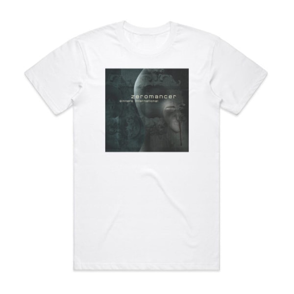 Zeromancer Sinners International Album Cover T-shirt Hvid XXL