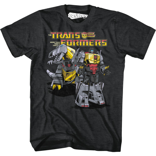 Grimlock Robot Och Dino-Lägen Transformers T-Shirt L