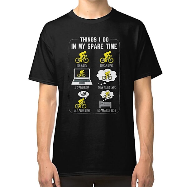 6 Saker Jag Gör På Min Fritid Cykling T-shirt M