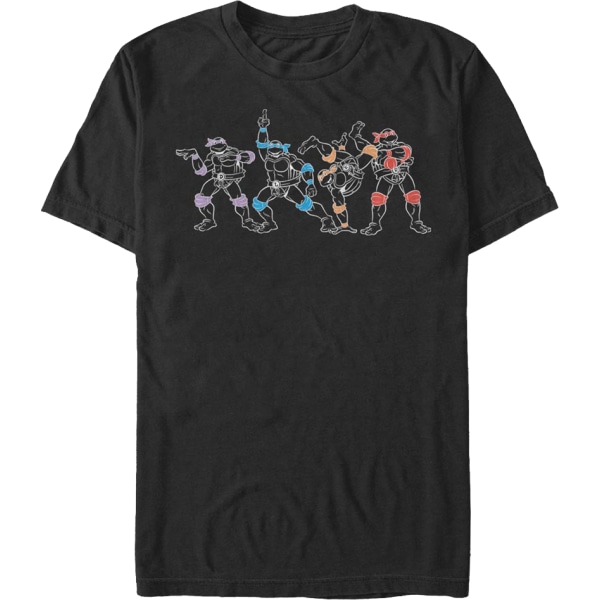 Määrittelevät värit Teenage Mutant Ninja Turtles T-paita XL