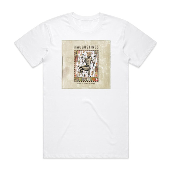 Augustines Rise Ye Sunken Ships -albumin kansikuva T-paita valkoinen XL