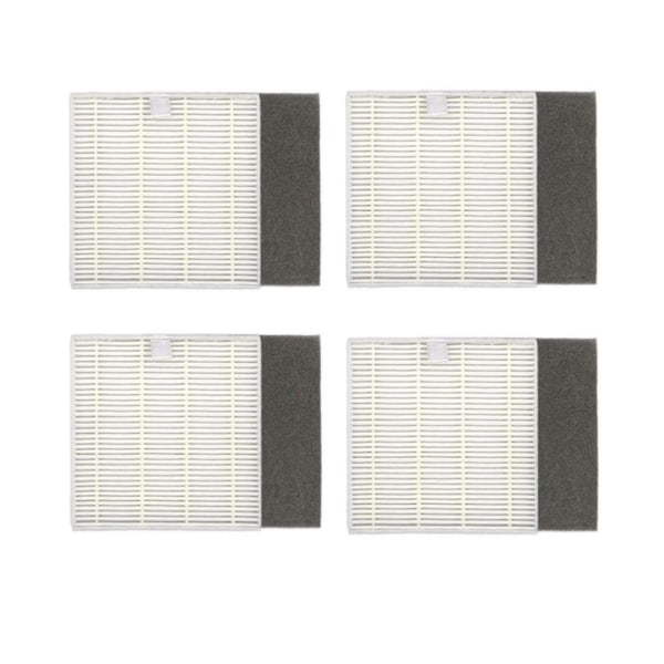 4 stk HEPA-filter for V8 V8s X750 A7 X800 X7 robotstøvsuger