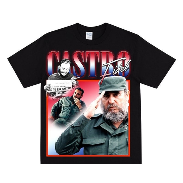 FIDEL CASTRO Hyldest T-shirt Black XL