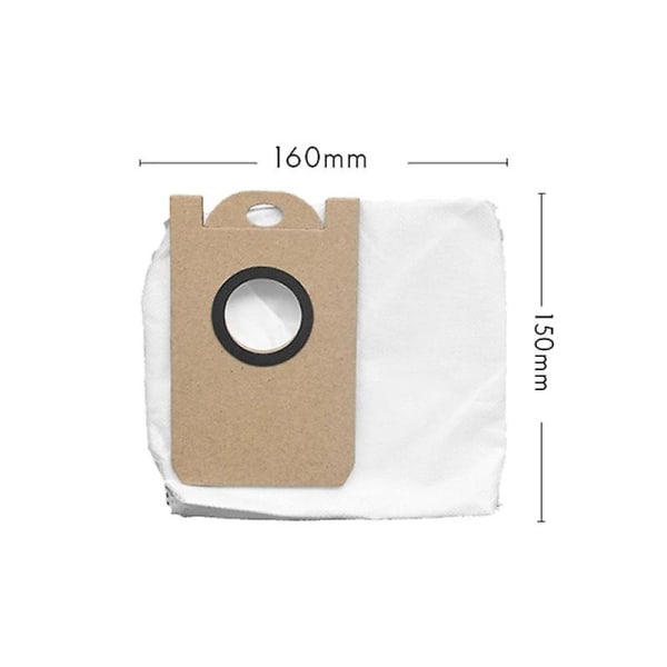 10-pack tillbehör för insamling av dammpåsar till Xiaomi Viomi S9 Robotdammsugare
