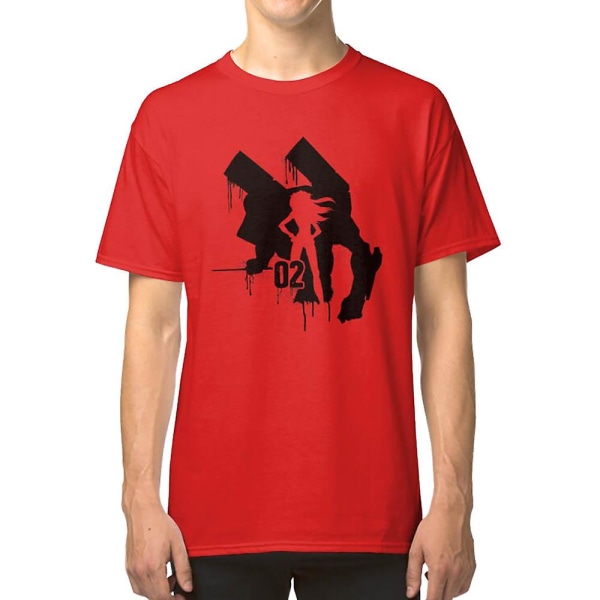 Asuka (Eva Unit-02) T-shirt red