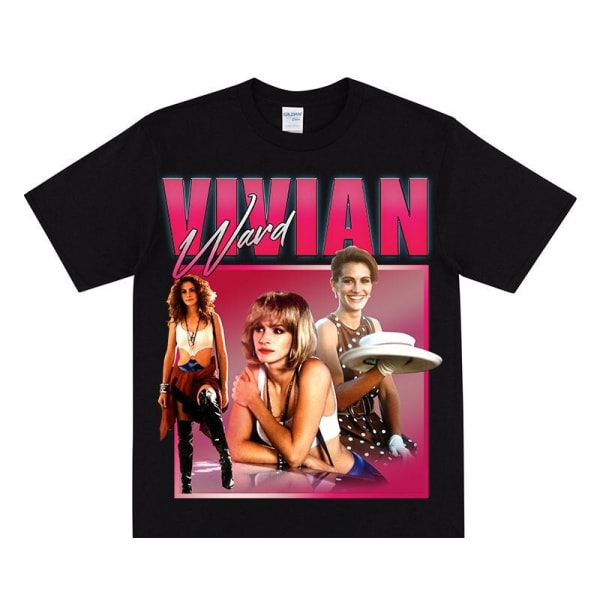 VIVIAN Fra PRETTY WOMAN Hyldest T-shirt Black XXXL