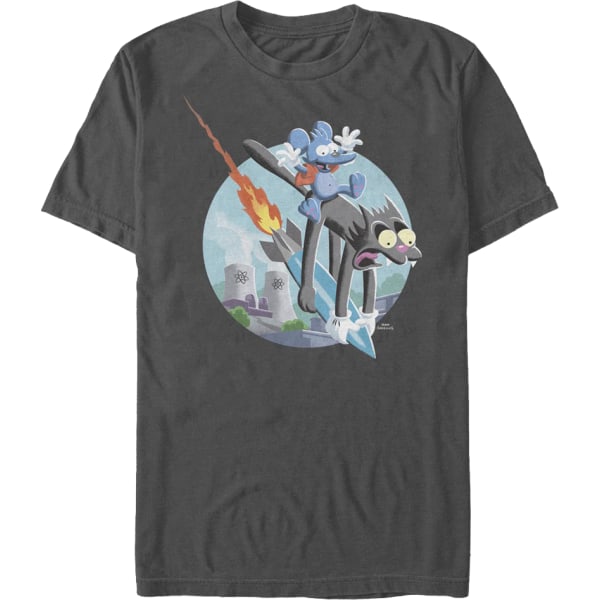 Itchy & Scratchy Missil The Simpsons T-shirt L