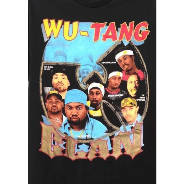 Wu Tang Clan Svart T-shirt Sällsynt 1995 T-shirt XXL