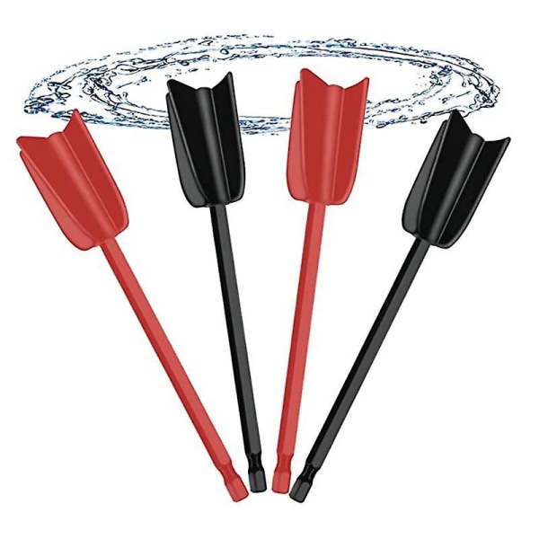 Resin Mixer Epoxy Mixer Paddle - 4 Reusable Paint and Resin Mixer Paddles for Mixing Epoxy