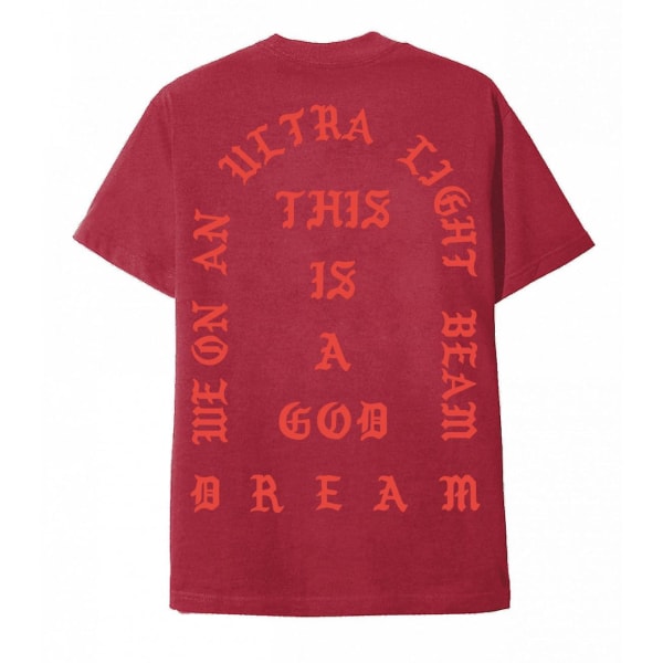 I Feel Like Pablo T-shirt Rød Ultra Light Beam Rød skrift S