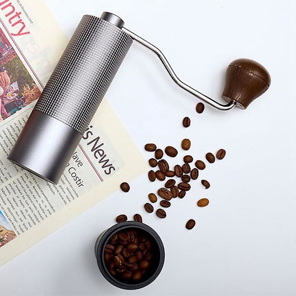 Manuell Kvern for Kaffe, Justerbar Stål Kjerne, Bærbar Espresso Kvern for Kjøkken