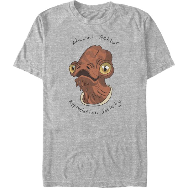 Amiral Ackbar -arvostuspäivä T-paita Tähtien sota L