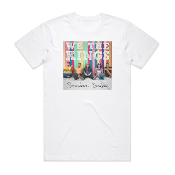 We the Kings Somewhere Somehow Album Cover T-shirt Vit M