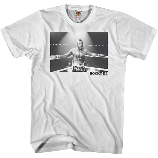 Sort og Hvid Clubber Lang Rocky III T-shirt M