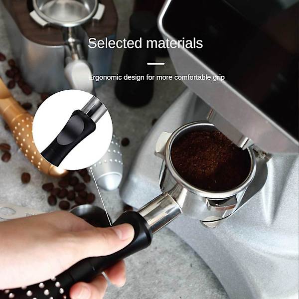 54 mm pohjaton portafilter, sopii 870/878/880 suodatinkoriin, espressokoneen tarvikkeet, hopea