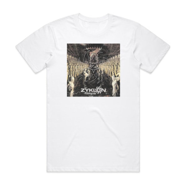 Zyklon Disintegrate Album Cover T-Shirt Vit S