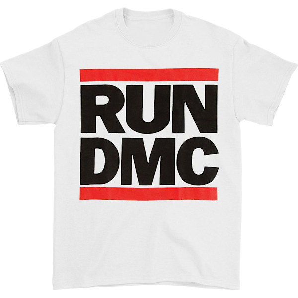 Run DMC Klassisk Logo Hvid T-shirt XL